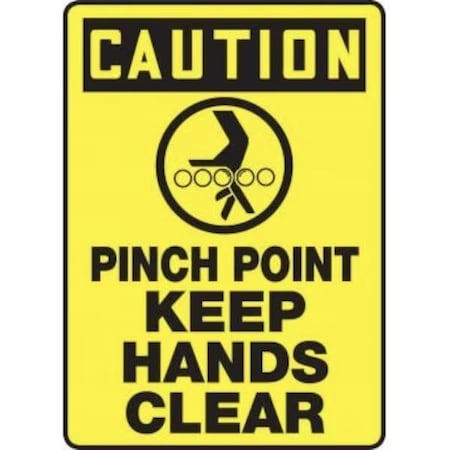 Accuform OSHA CAUTION SAFETY SIGN PINCH POINT MEQM691VS